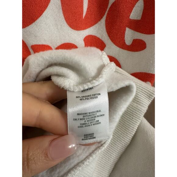 Abound women's white sweatshirt shorts loungewear set " love who you are" Medium - Picture 4 of 7